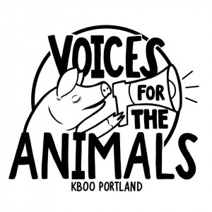 Voices For The Animals Cartoon animals with Voices For The Animals text