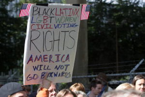 America will not go backwards - photo by Joe R. Frazier