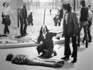 John Filo photo: Mary Ann Vecchio over the body of Jeffrey Miller (Creative Commons) Kent State massacre