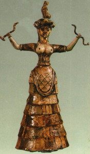 Statue of Goddess or Priestess from 1600 BC, Crete