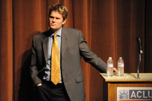Mike German, former FBI agent, now National Security Coun sel of the American Civil Liberties Union (ACLU), speaking at Broadway Performance Hall, Seattle, Washington. Photo By: Joe Mabel Mike German, former FBI agent, now National Security Coun sel of the American Civil Liberties Union (ACLU), speaking at Broadway Performance Hall, Seattle, Washington. Photo By: Joe Mabel