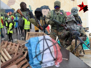 Tekosina Anarsist Militia and Yellow Vest protestors in France