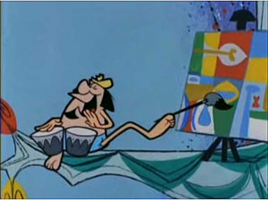 Wild man, Go Man Van Go, voiced by Lord Buckley on "Beany and Cecil", created by Bob Clampett