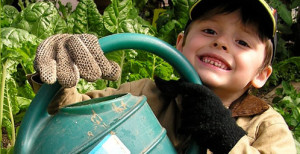 School garden student School garden student