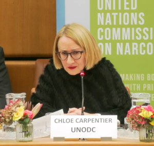 Chloe Carpentier, Chief of the Research and Knowledge Production Section at the UN Office on Drugs and Crime Chloe Carpentier, Chief of the Research and Knowledge Production Section at the UN Office on Drugs and Crime