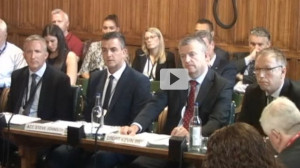 L to R: Chief Inspector Jason Kew, Drugs Policy Lead, Thames Valley; Assistant Chief Constable Steve Johnson, Police Scotland; and Superintendent Kevin Weir, Durham Police; Professor Alex Stevens, University of Kent, Advisory Council on Misuse of Drugs.