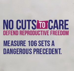 No Cuts to Care logo with oregon state shape