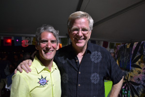 Hempfest Executive Director Vivian McPeak (L) and TV Personality, Travel Guru, and NORML Board Member Rick Steves