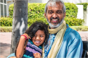 Dr. Rao and granddaughter Kimaya