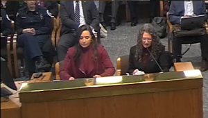 Left to right: Assistant Deputy State Court Administrator for Operations Jessica Roeser and State Court Administrator Nancy Cozine