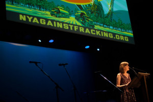 Sandra Steingraber at NY Against Fracking concert Sandra Steingraber at NY Against Fracking concert