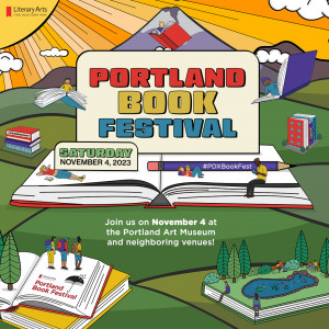 Poster for 2023 Portland Book Festival