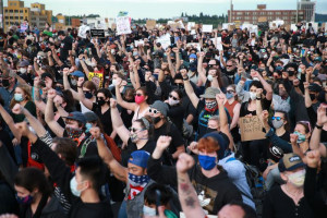 Anti-racism protest in Waterfront Park June 4, 2020