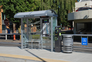 Streetcar stop near where Otis was killed