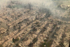 Santa Rosa neighborhood leveled by fire