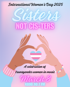 Logo of the Sisters not Cis-ters program Sisters Not Cis-Ters logo