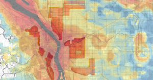 Portland redlining and heat islands