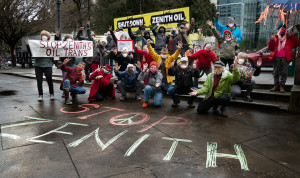 Zenith Protest photo by Rick Rappaport