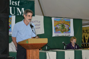 Michael Krawitz speaking at Seattle Hempfest in 2014 Michael Krawitz speaking at Seattle Hempfest in 2014