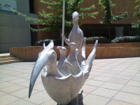 Esculturas en el Forum Cultural Guanajuato Sculpture by Leonora Carrington, photo by Martha Silva
