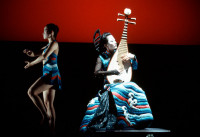 A scene from Bright Sheng's opera "The Silver River" at the John Jay College Theater on July 15, 2002, presented by the Lincoln Center Festival 2002. (Stephanie Berger) A scene from Bright Sheng's opera "The Silver River" at the John Jay College Theater on July 15, 2002, presented by the Lincoln Center Festival 2002. (Stephanie Berger)