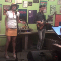 Moonbeam Kelly in studio