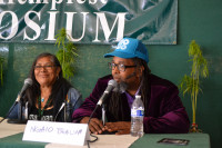 Madeline Martinez and Ngaio Bealum at Seattle Hempfest, August 2016 Madeline Martinez and Ngaio Bealum at Seattle Hempfest, August 2016