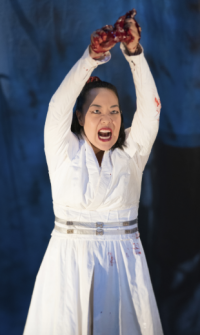 the ghost of Dou Yi (Jessica Ko) Photo by Jenny Graham, Oregon Shakespeare Festival. the ghost of Dou Yi (Jessica Ko) Photo by Jenny Graham, Oregon Shakespeare Festival.