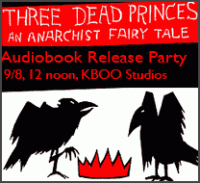 3 dead princes audiobook release poster by Icky Dunn 3 dead princes audiobook release poster by Icky Dunn